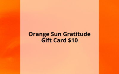 Orange Sun Gratitude Gift Card