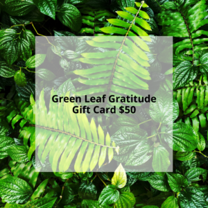 Green Leaf Gratitude Gift Card