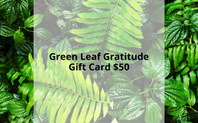 Green Leaf Gratitude Gift Card